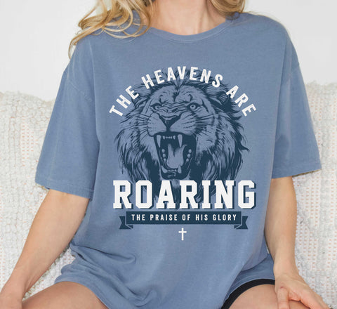 0437 The Heavens are Roaring Comfort Color Tee