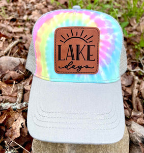 Lake Days Pastel Tie Dye Hat