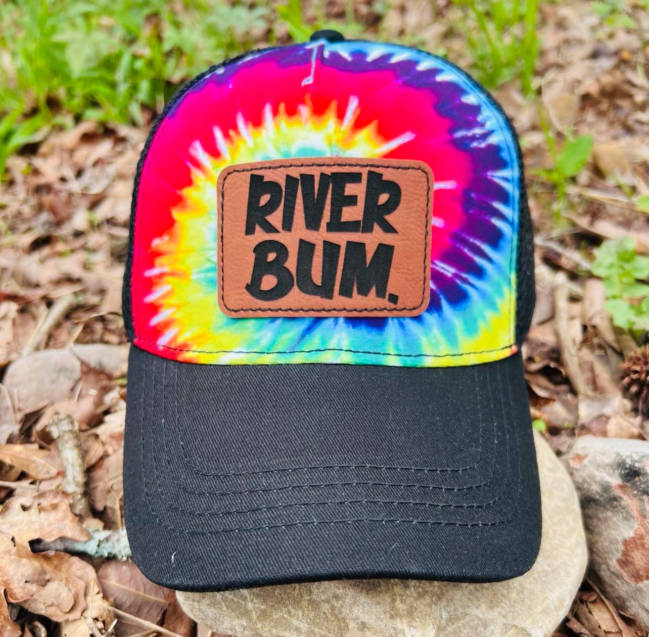 River Bum Neon Rainbow Tie Dye Hat