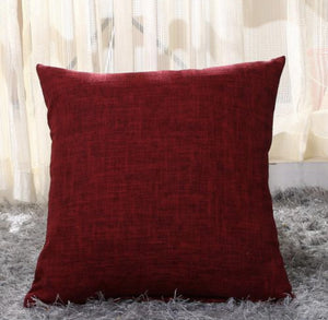 BLANK008 Blank pillow covers 17"x17.5"- Red Faux Burlap