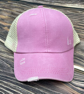 Light Pink Criss Cross Hat