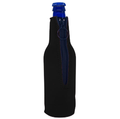 Blank Neoprene Zipper Bottle Cooler
