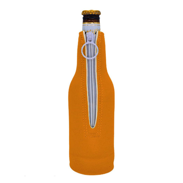Blank Neoprene Zipper Bottle Cooler