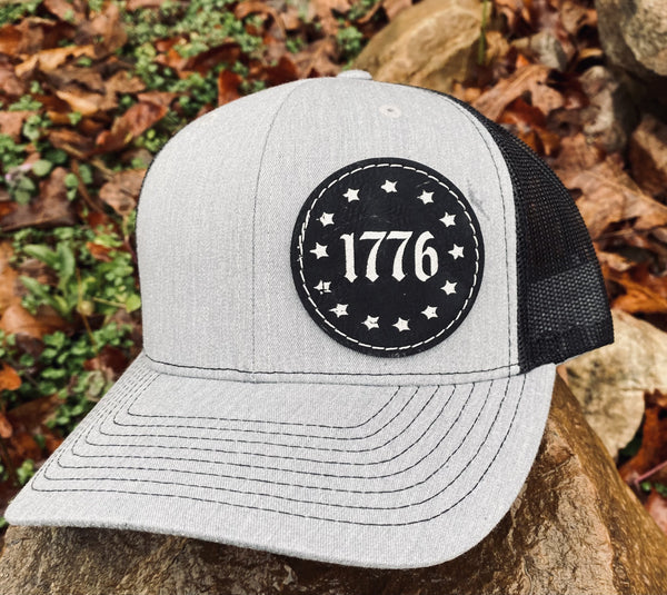 1776 Stars Leather Patch Hat